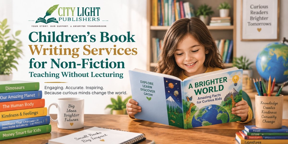 Children’s Book Writing Services for Non-Fiction: How City Light Publishers Helps Authors Educate Young Readers Through Engaging Stories