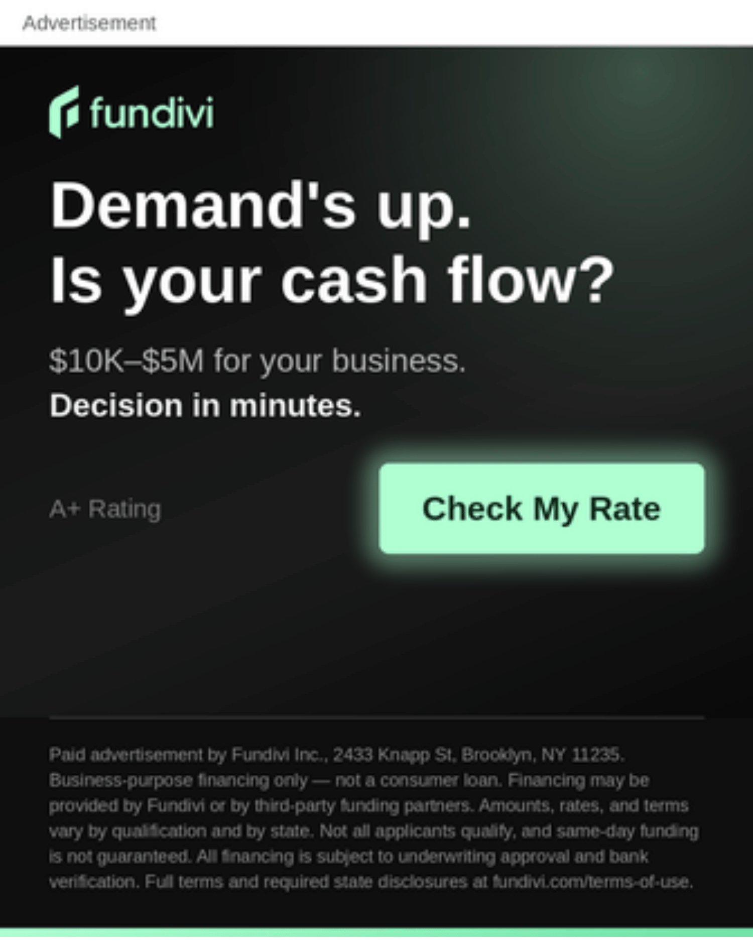 Quick online business loan approval
