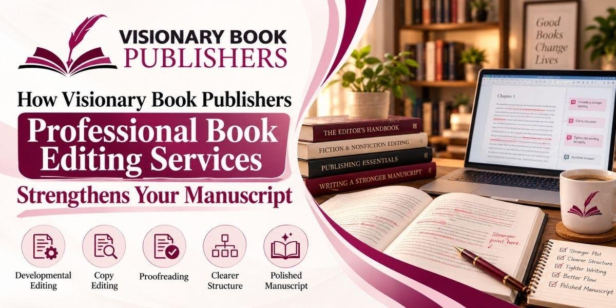 How Visionary Book Publishers' Professional Book Editing Services Strengthen Your Manuscript